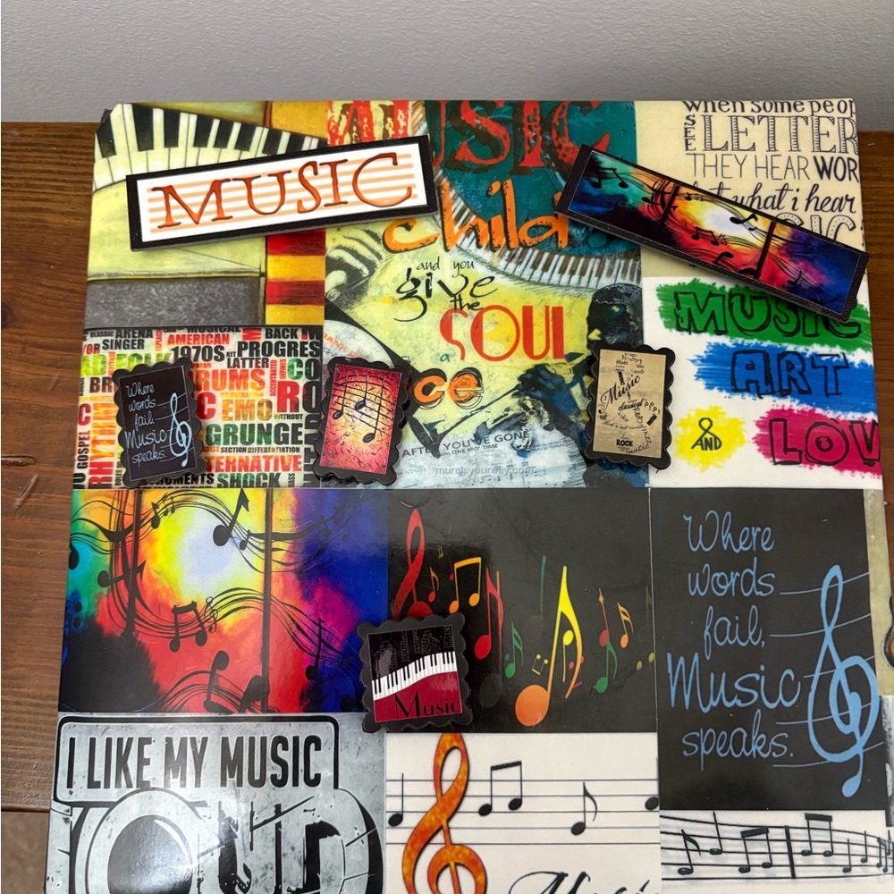 Colorful Music-Themed magnetic board